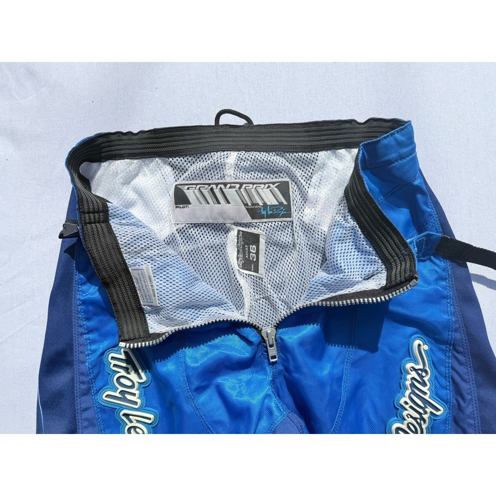 Troy Lee Design Motocross Pants Mens Size 36 Blue/Black/Red ATV Dirtbike Y2K 90s - Picture 9 of 14